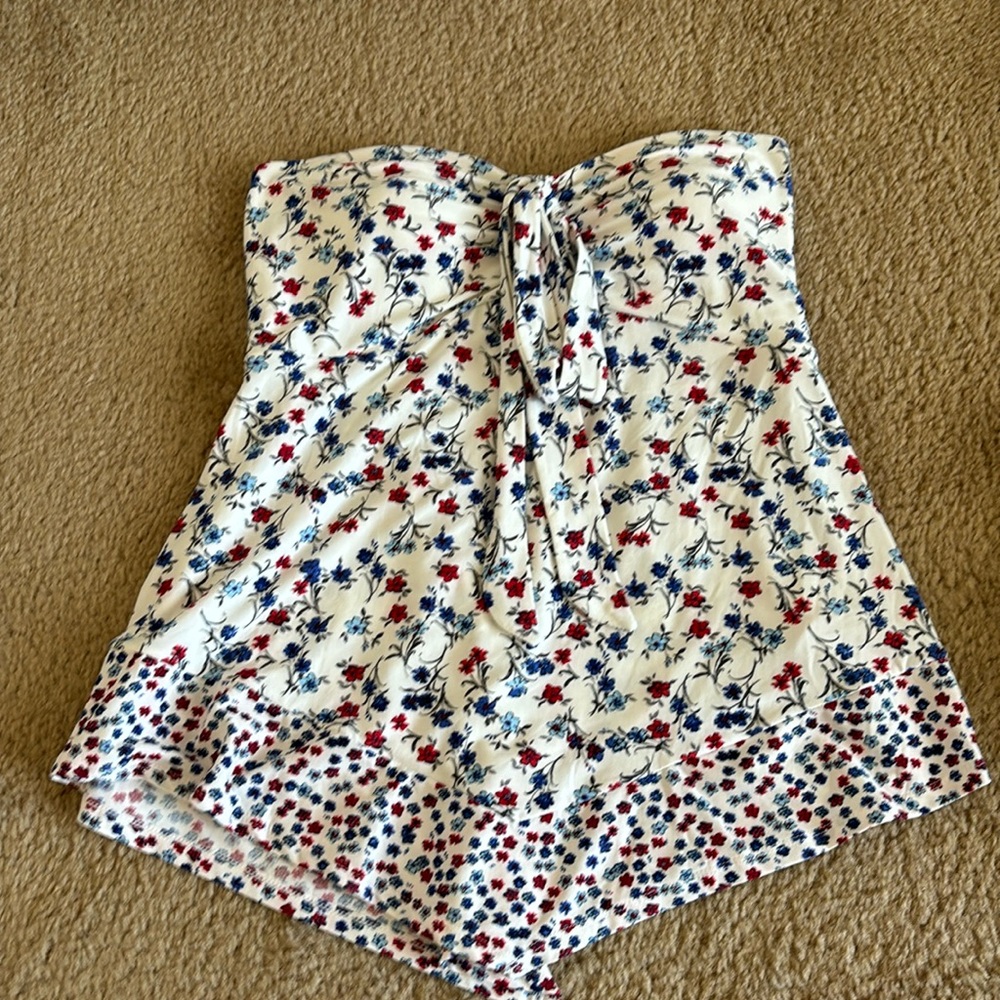 Floral tube top
